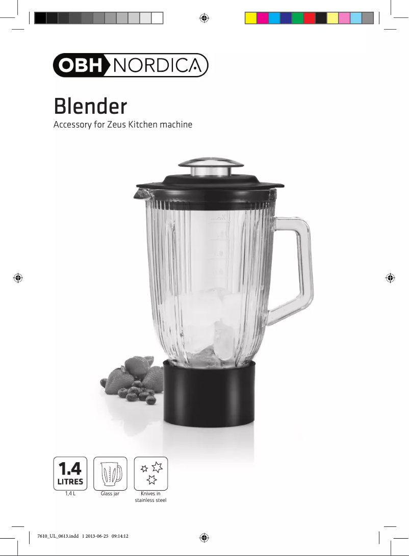 Image de la première page du manuel de l'appareil Zeus 7610