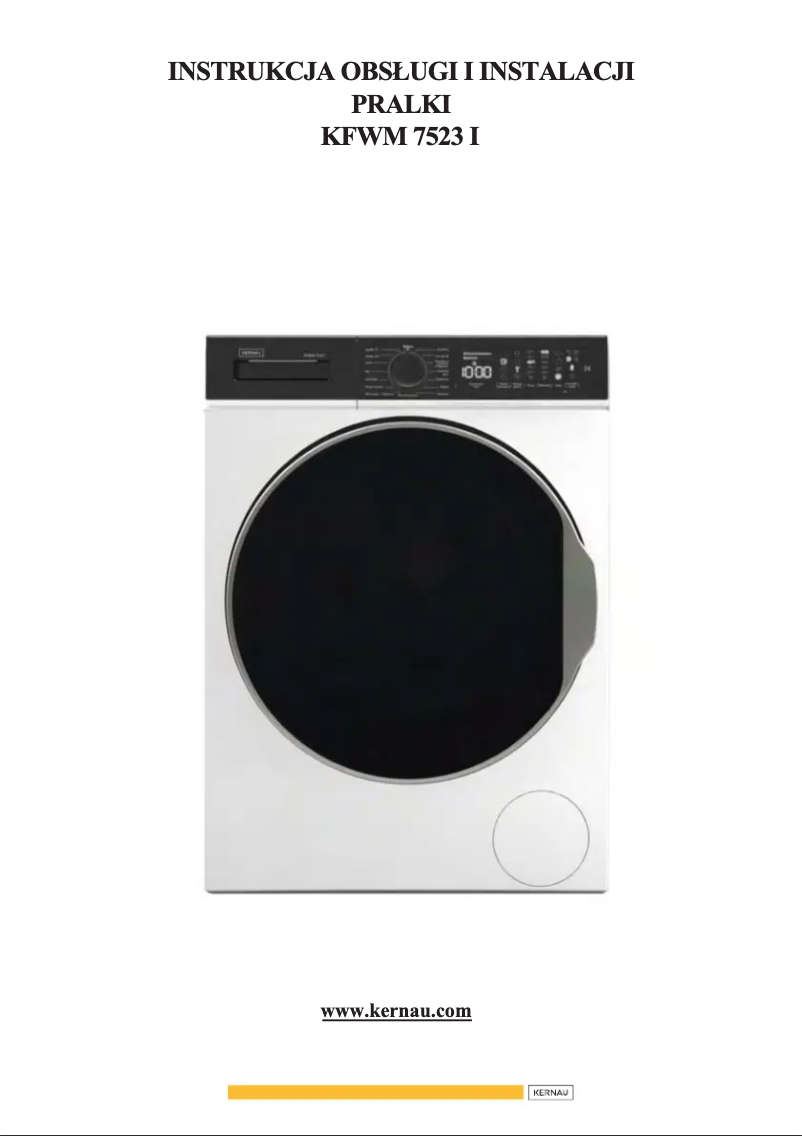 Página 1 del manual Manual de usuario Kernau KFWM 7523 I