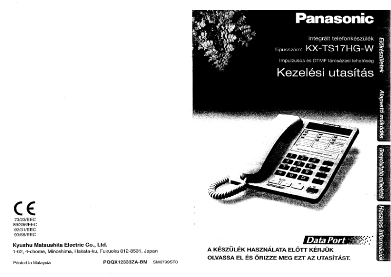 Página 1 del manual Manual de usuario Panasonic KX-TS17