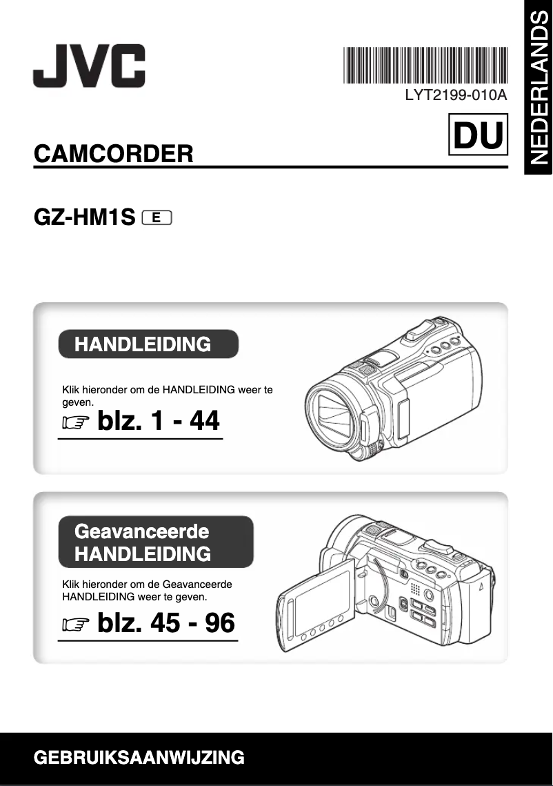 Image de la première page du manuel de l'appareil GZ-HM1S