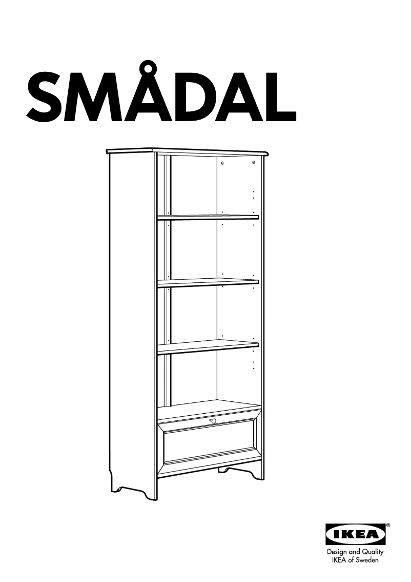 Page 1 de la notice Manuel utilisateur Ikea SMADAL (with drawer)