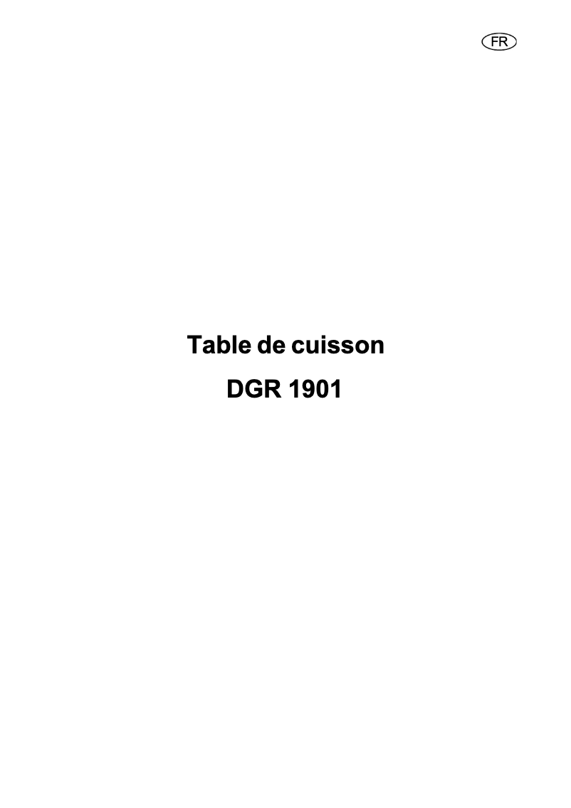 Page 1 de la notice Manuel utilisateur Arthur Martin-Electrolux DGR1901X