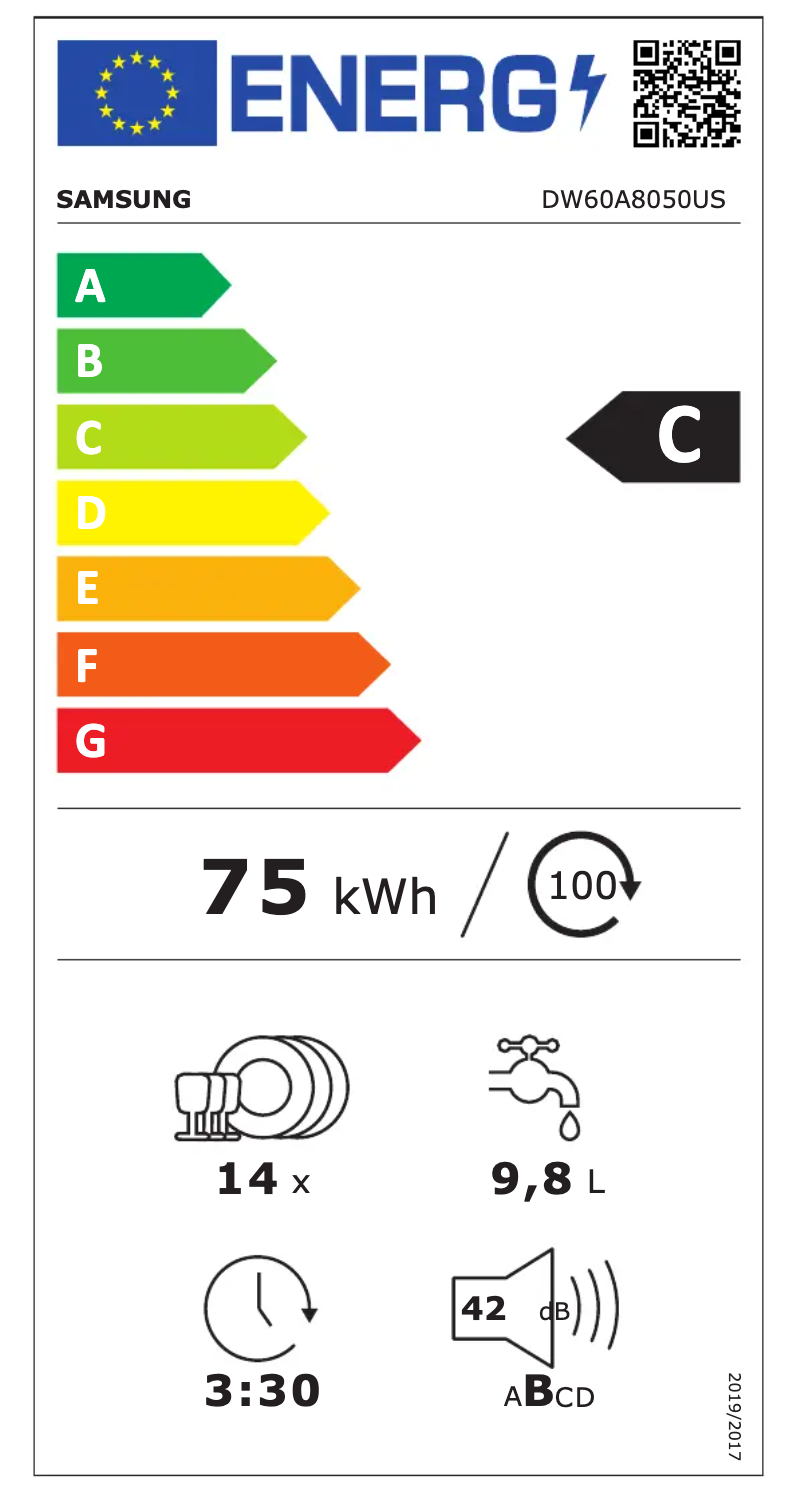 Imagen de la primera página del manual del dispositivo DW60A8050US