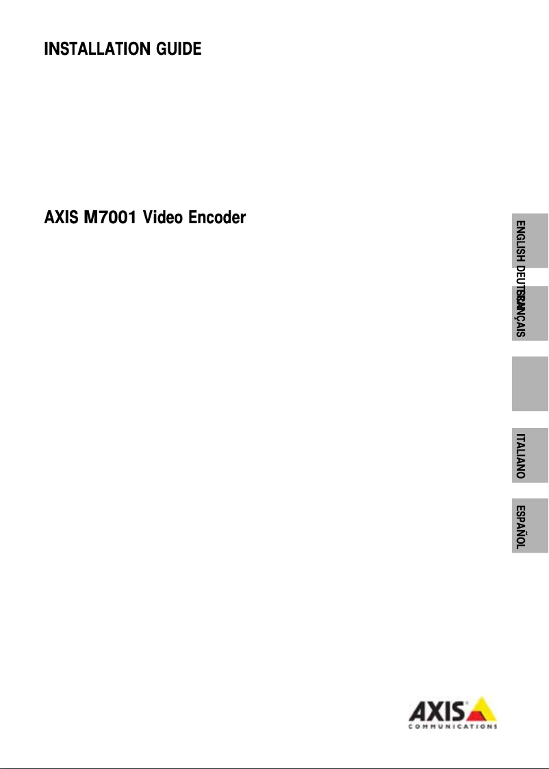 Image de la première page du manuel de l'appareil M7001