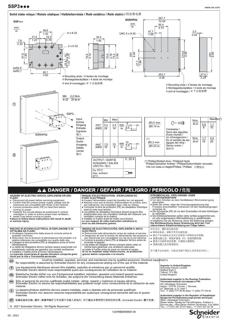 Page n°1 - Manuel utilisateur Schneider SSP3A250F7T