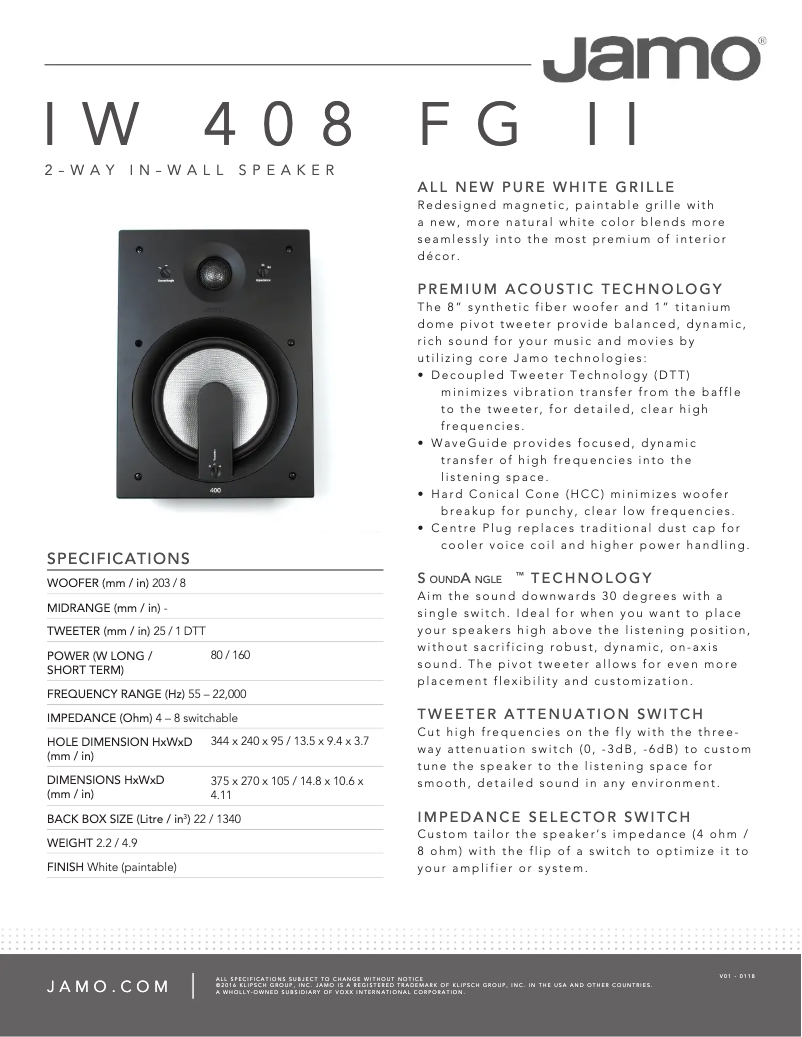 Image de la première page du manuel de l'appareil IW 408 FG II