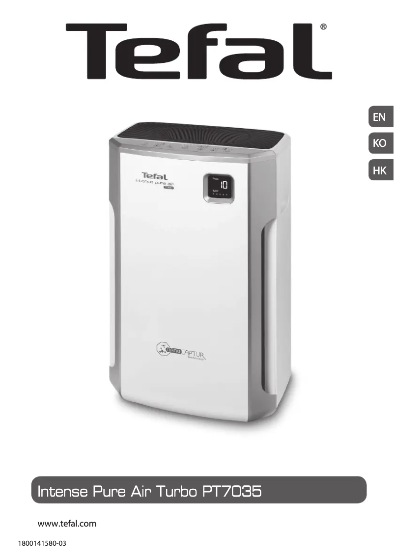 Página 1 del manual Manual de usuario Tefal Intense Pure Air Turbo PT7035