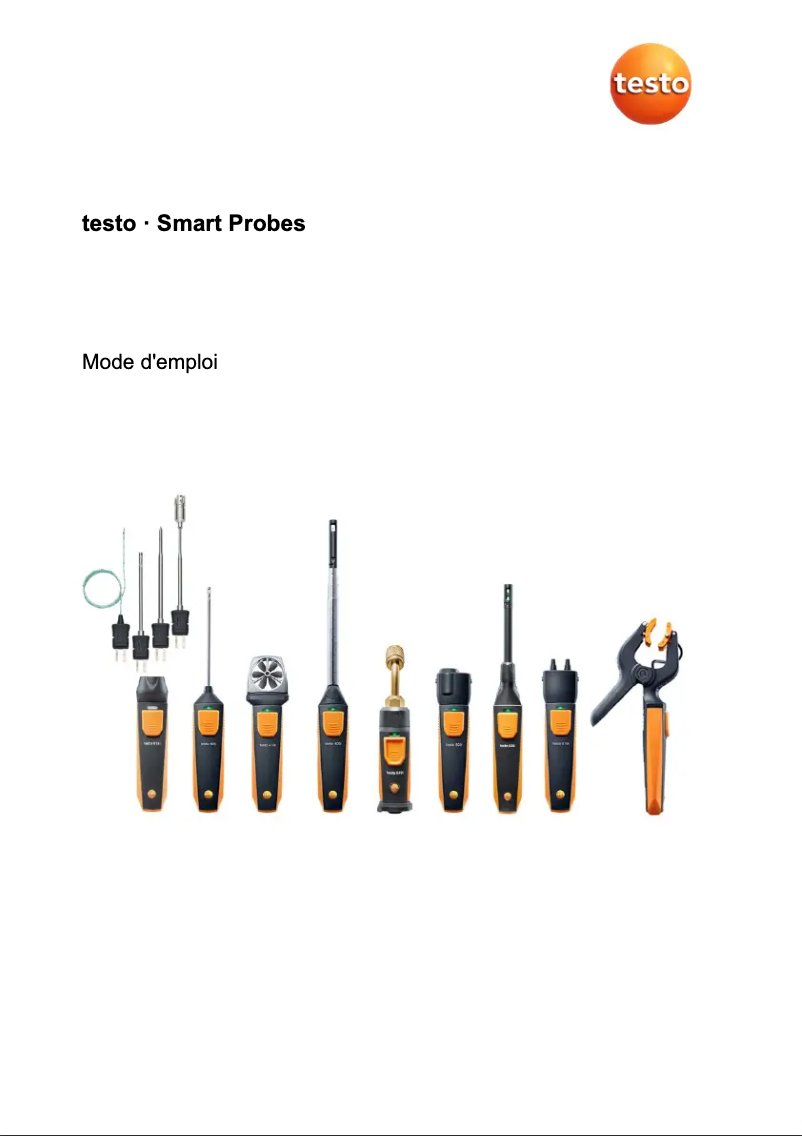 Page n°1 - Manuel utilisateur Testo 552i