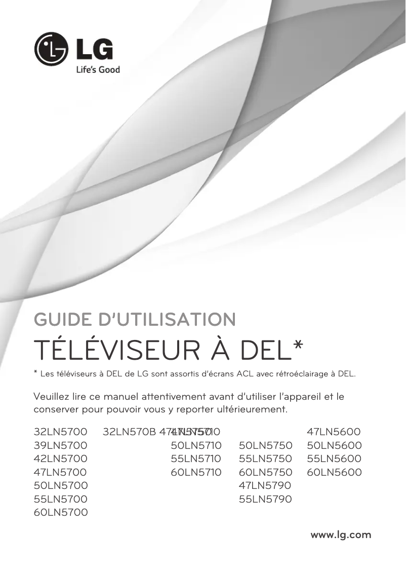 Página 1 del manual Manual de usuario LG 60LN5600