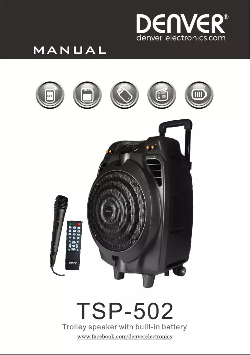 Image de la première page du manuel de l'appareil TSP-502