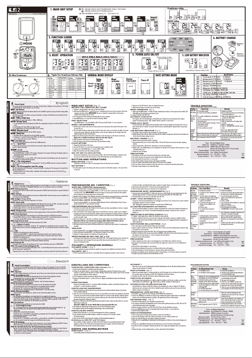Page n°1 - Manuel utilisateur Echowell U12