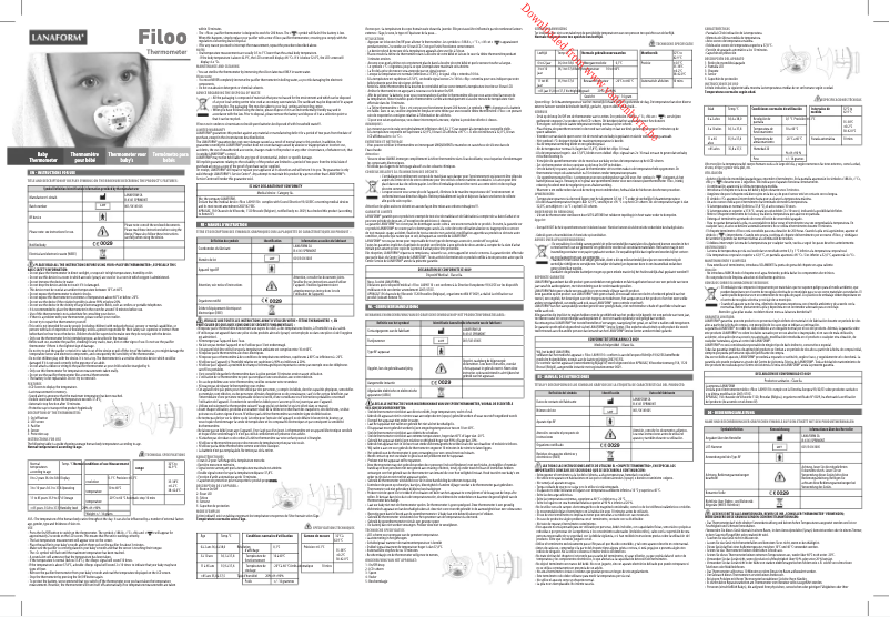 Page n°1 - Manuel utilisateur Lanaform Filoo