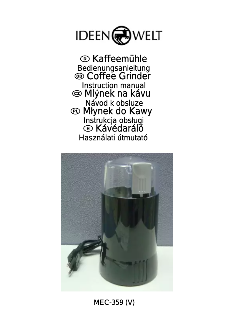 Página 1 del manual Manual de usuario IdeenWelt MEC-359