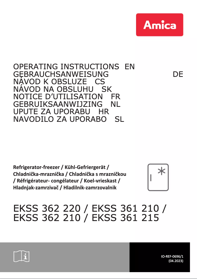 Página 1 del manual Manual de usuario Amica EKSS 361 215