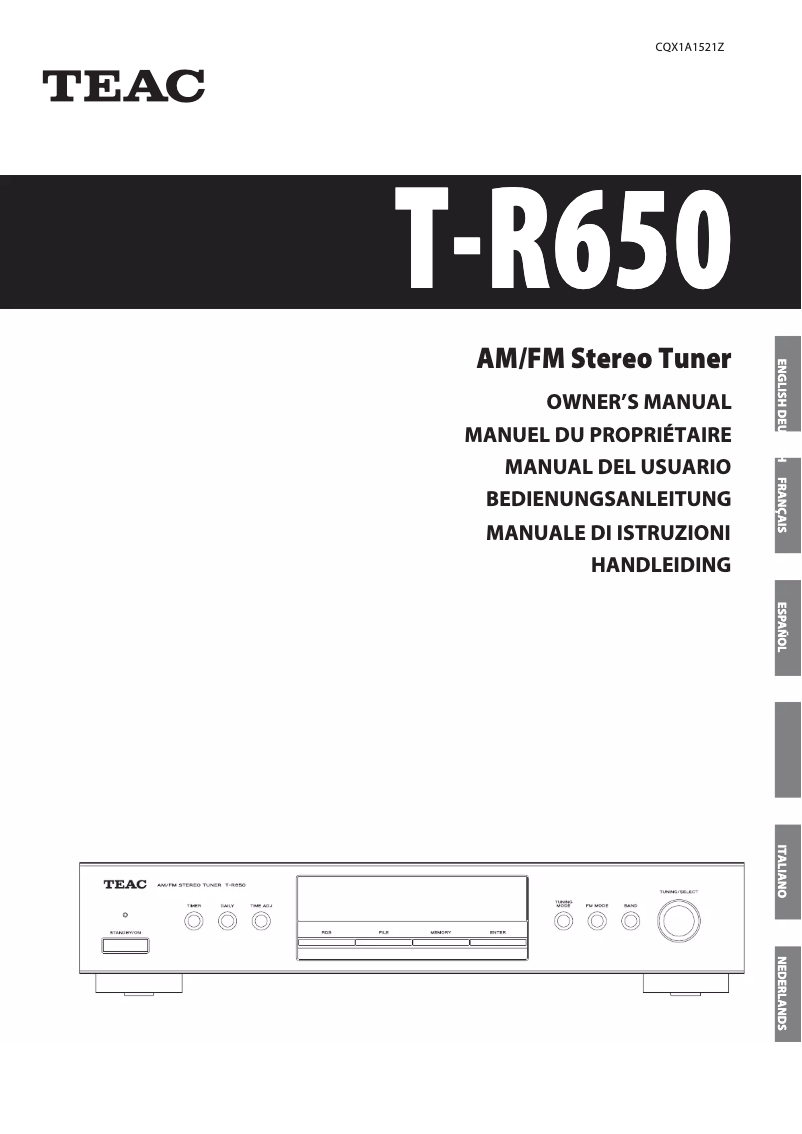 Image de la première page du manuel de l'appareil Lago