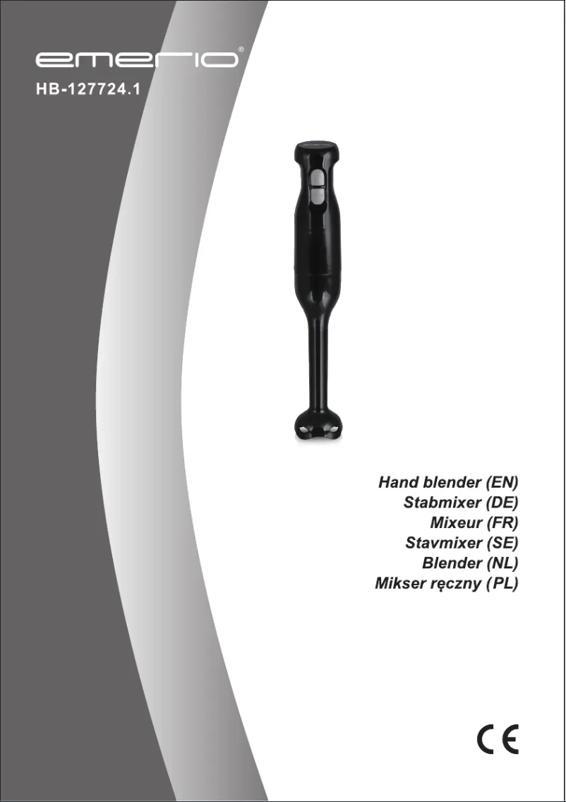 Page 1 de la notice Manuel utilisateur Emerio HB-127724