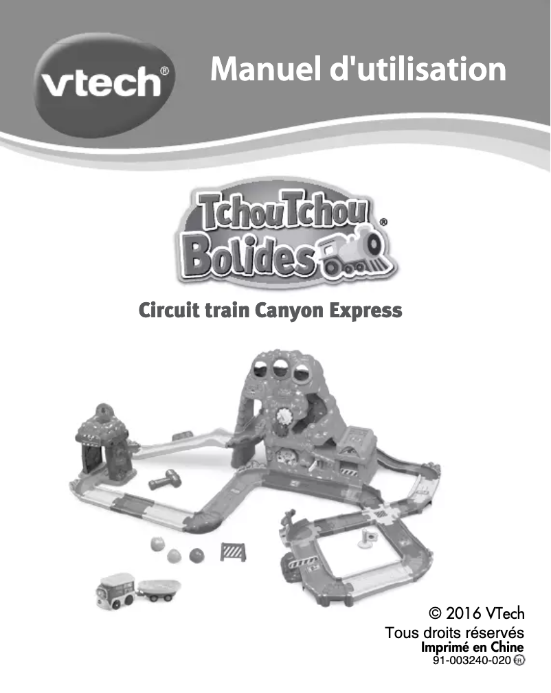 Page n°1 - Manuel utilisateur Vtech Circuit train Canyon Express