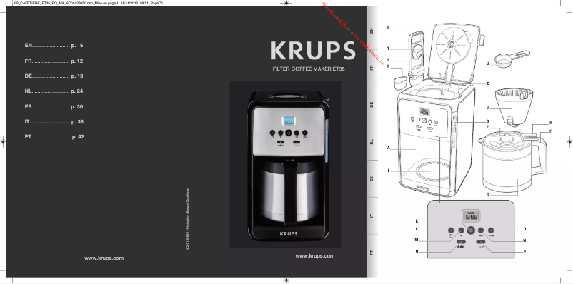Página 1 del manual Manual de usuario Krups ET3520