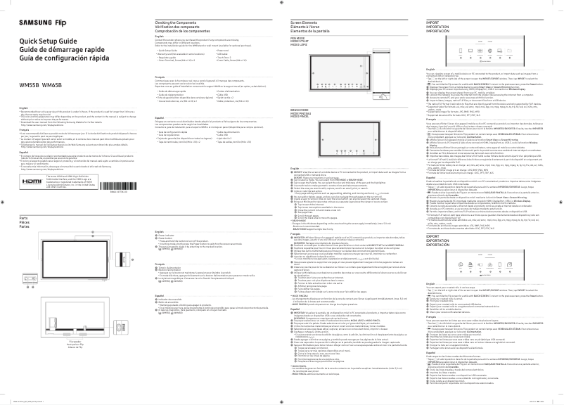 Page 1 de la notice Manuel utilisateur Samsung WM65B