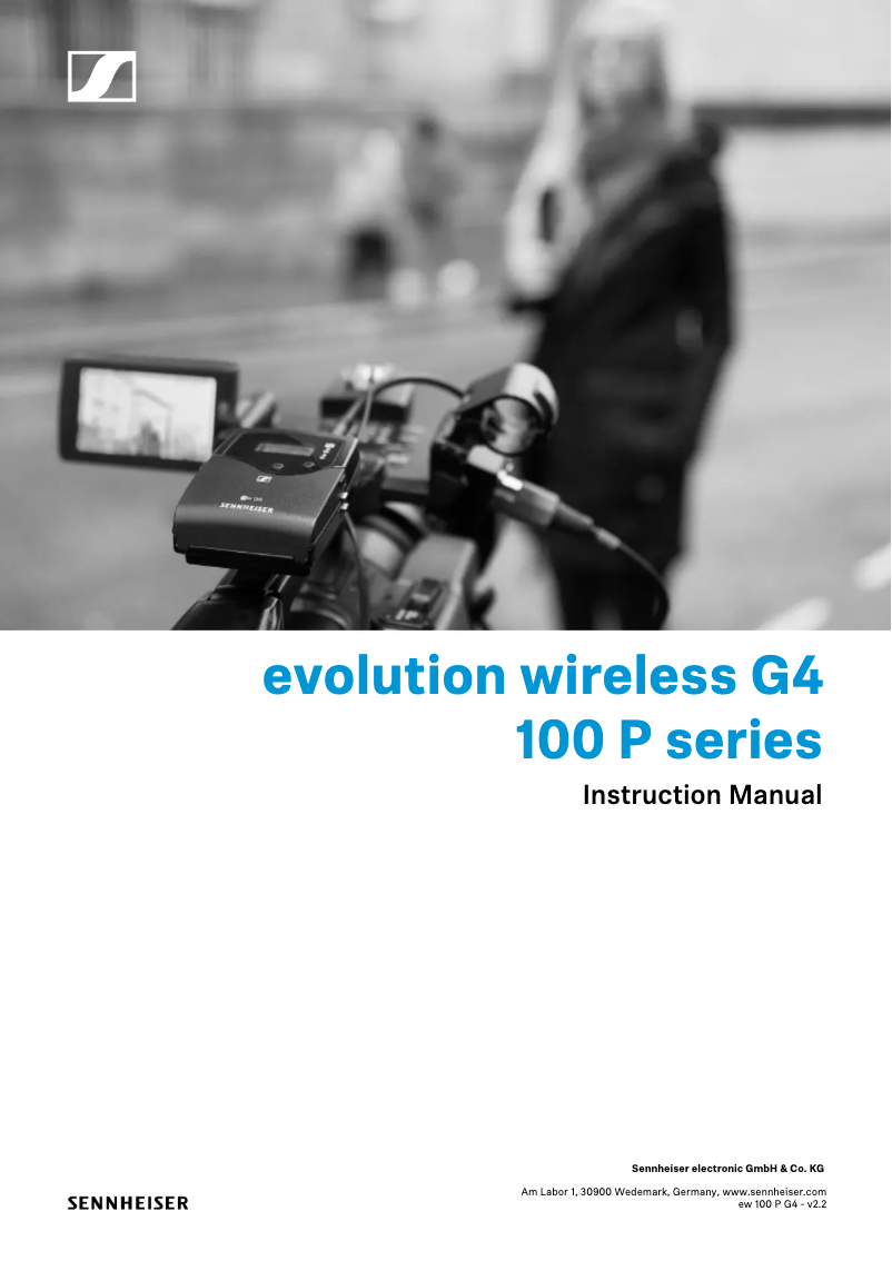 Page n°1 - Manuel utilisateur Sennheiser EW 100 P G4