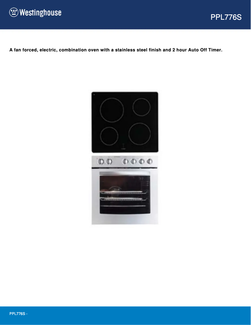 Image de la première page du manuel de l'appareil PPL776S