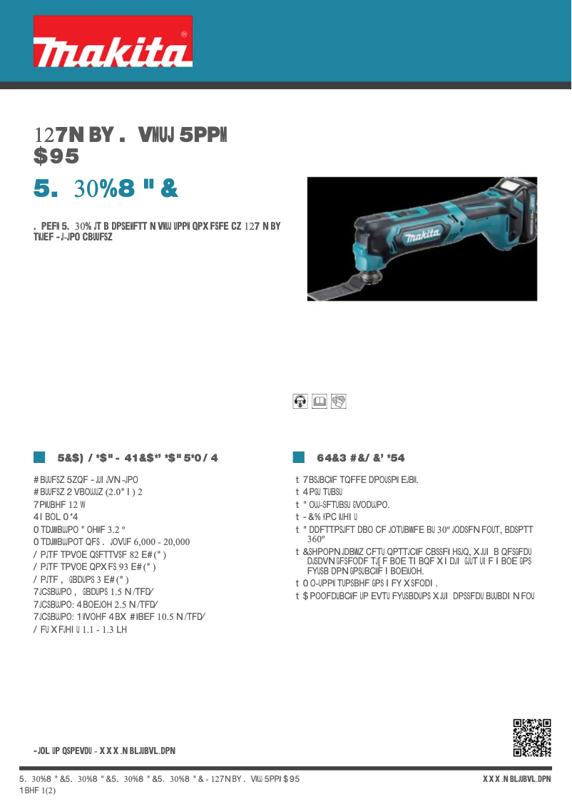 Image de la première page du manuel de l'appareil TM30DWAE