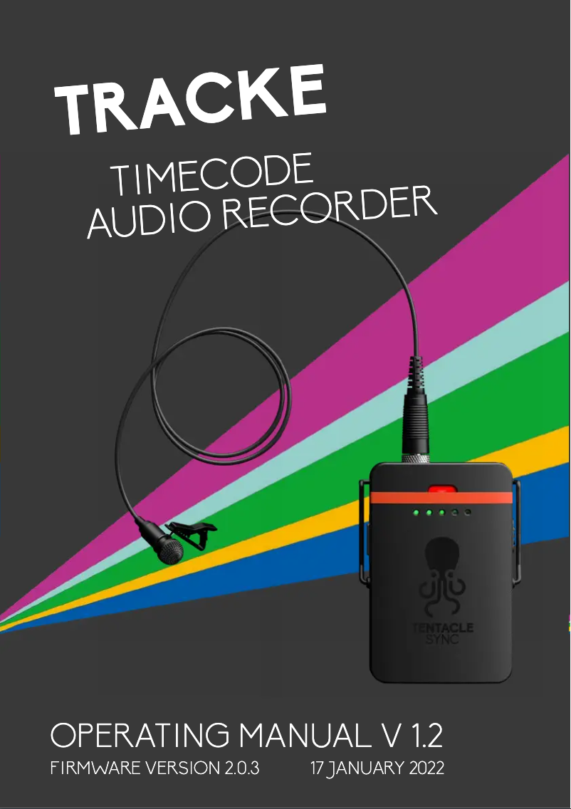 Page n°1 - Manuel utilisateur Tentacle Sync E mkII
