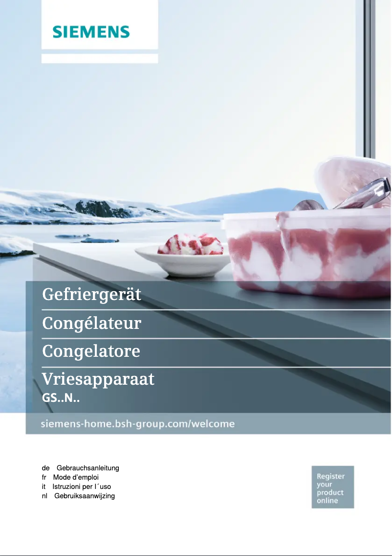 Page n°1 - Manuel utilisateur Siemens GS36NEW3V