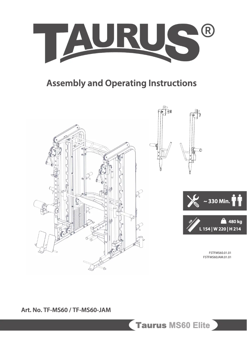 Página 1 del manual Manual de usuario Taurus MS60 Elite