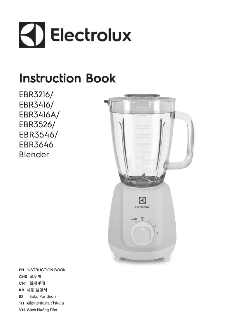 Page 1 de la notice Manuel utilisateur Electrolux EBR3416