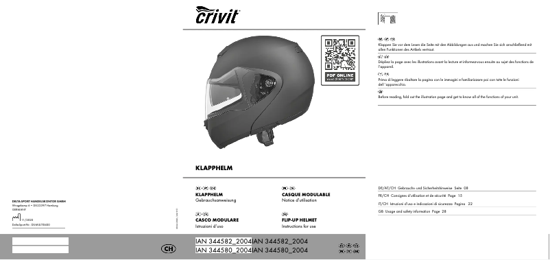 Page n°1 - Manuel utilisateur Crivit IAN 344580