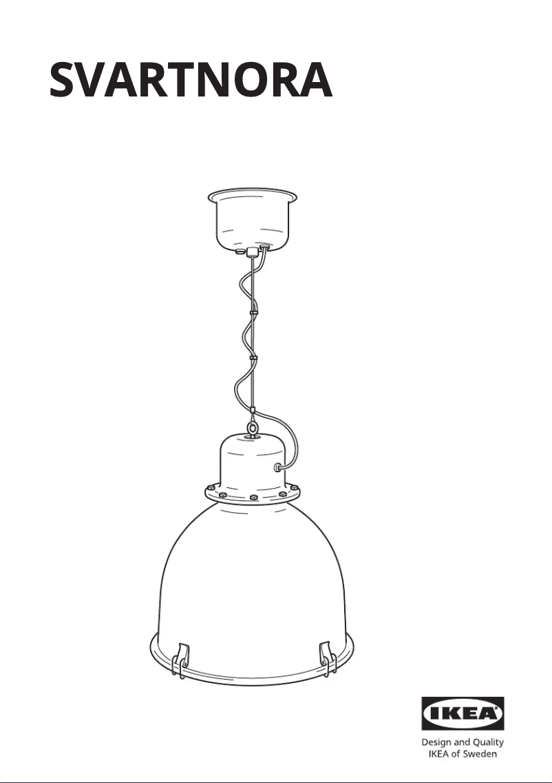 Page 1 de la notice Manuel utilisateur Ikea SVARTNORA 505.047.72
