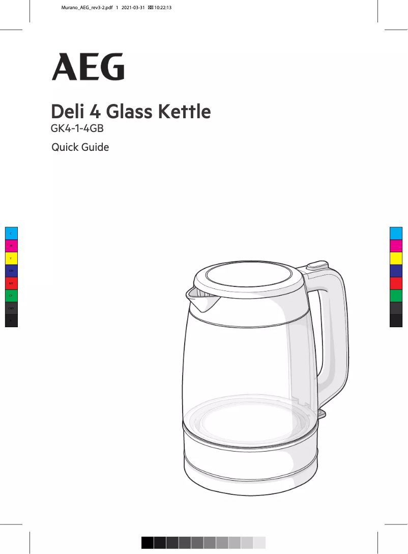 Página 1 del manual Manual de usuario AEG Deli 4 GK4-1-4GB