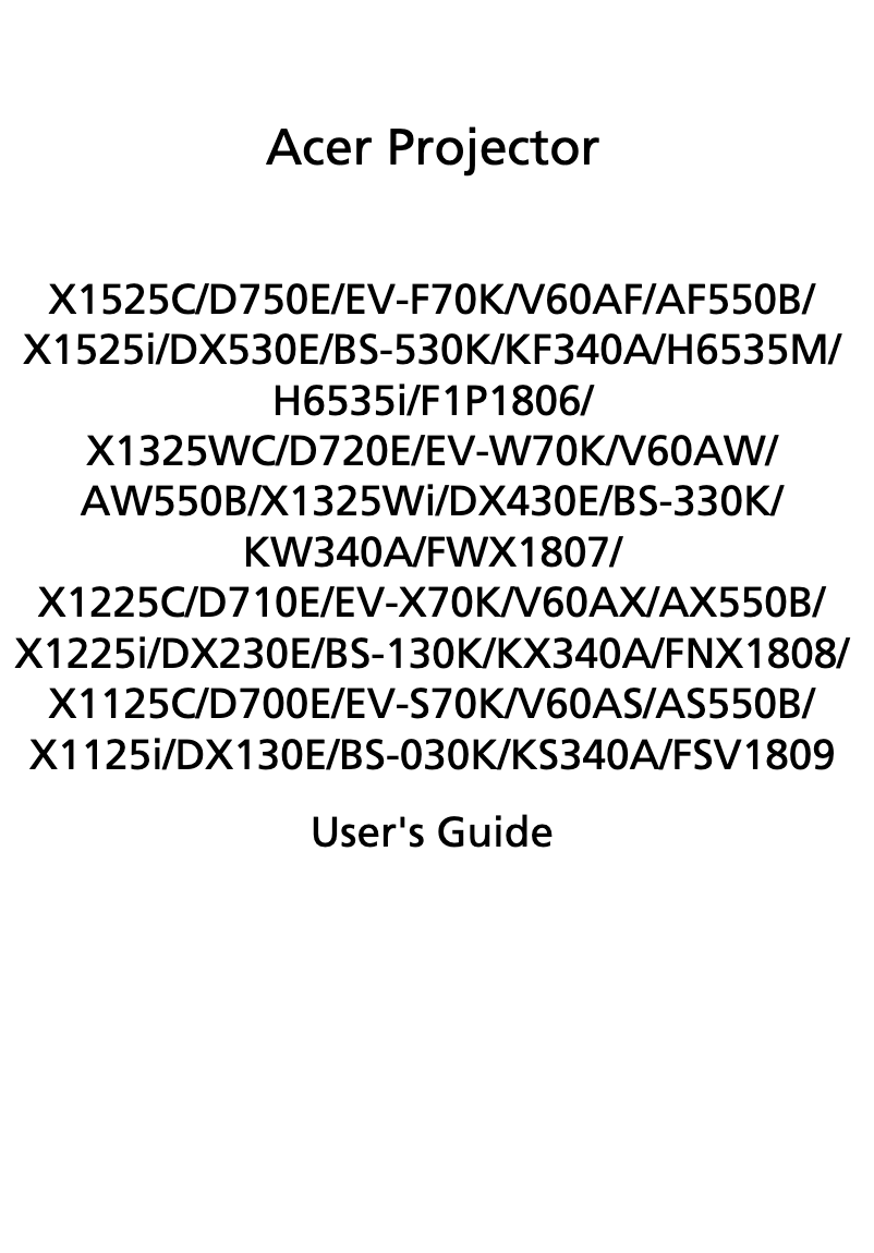 Image de la première page du manuel de l'appareil AW550B