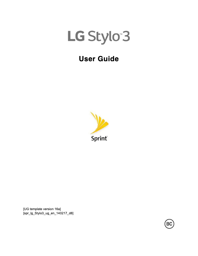Page n°1 - Manuel utilisateur LG Stylo 3