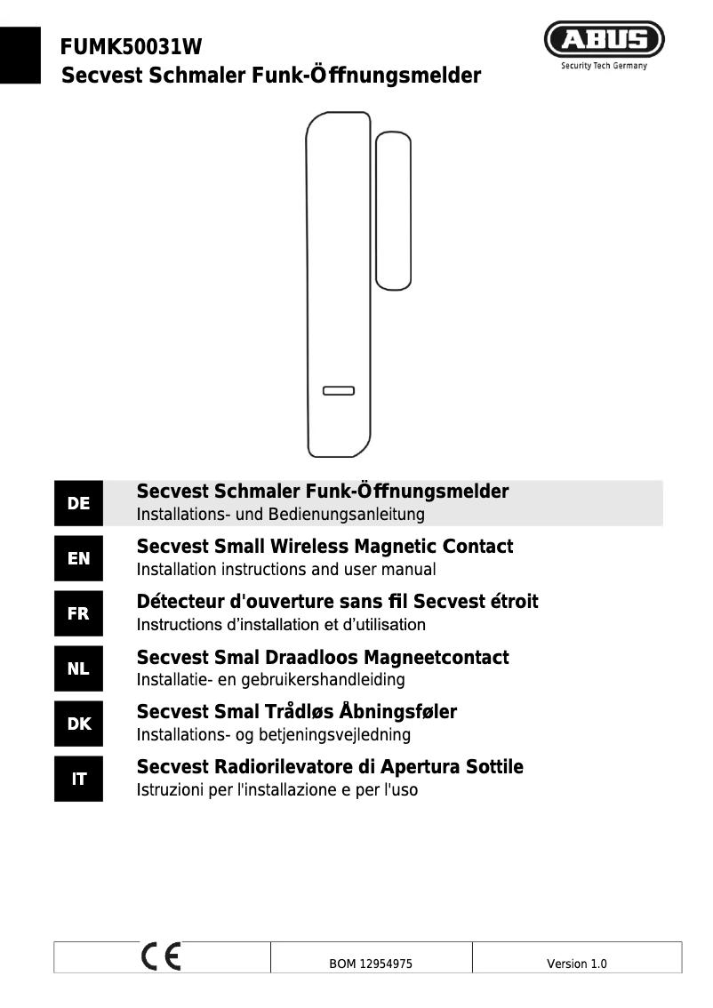 Page 1 de la notice Mode d'emploi Abus FUMK50031W