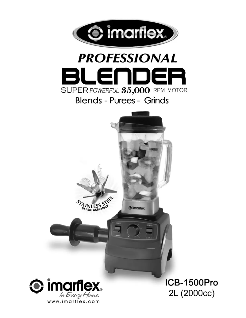 Image de la première page du manuel de l'appareil ICB-1500PRO