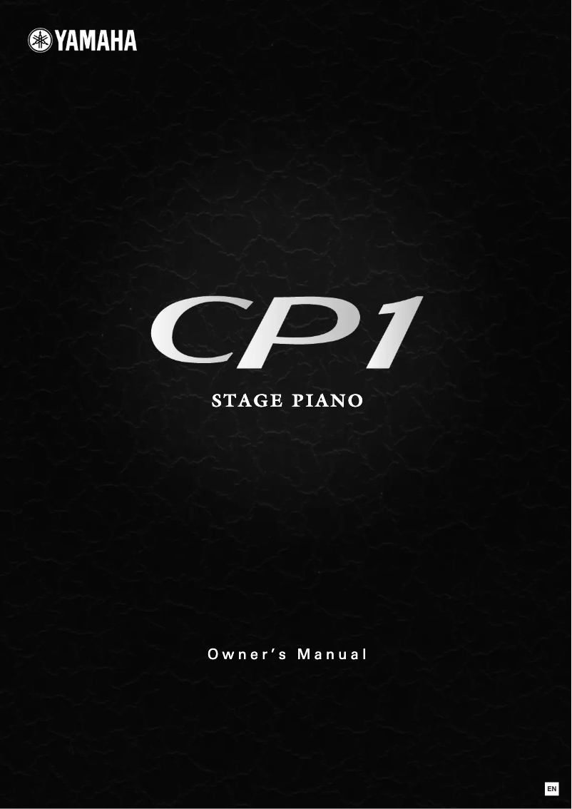 Page n°1 - Manuel utilisateur Yamaha CP1