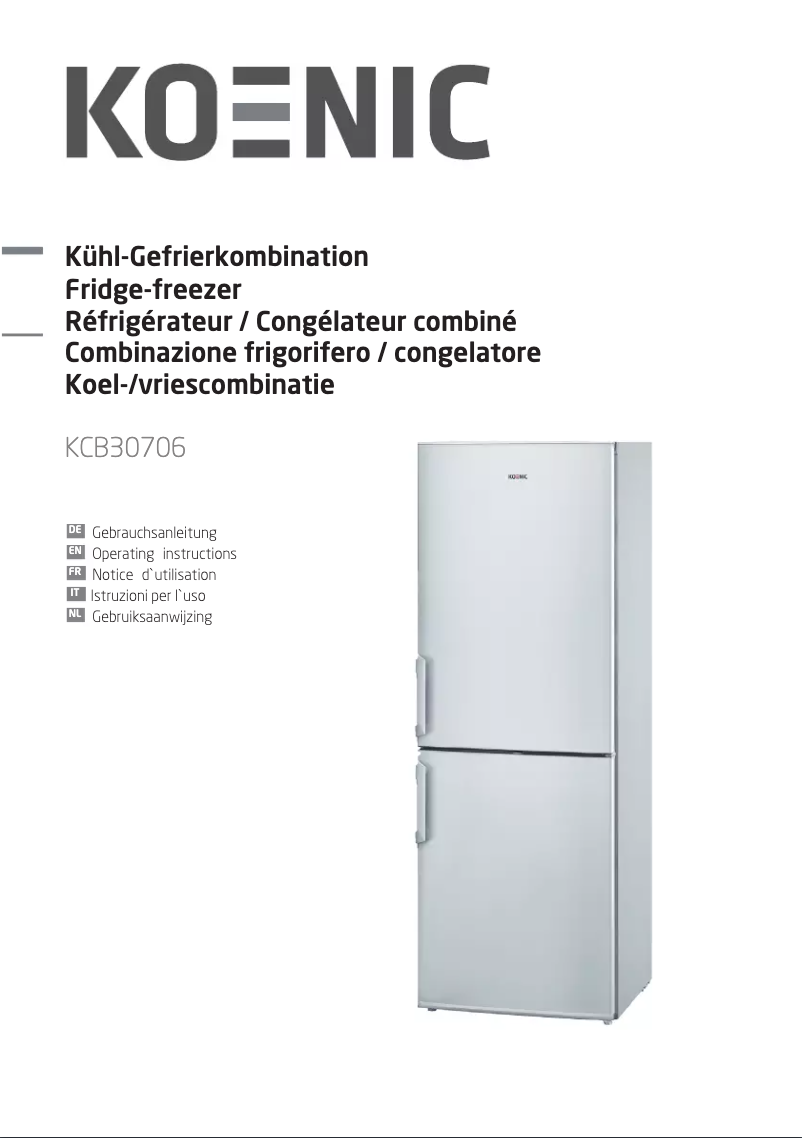 Page n°1 - Manuel utilisateur Koenic KCB30706