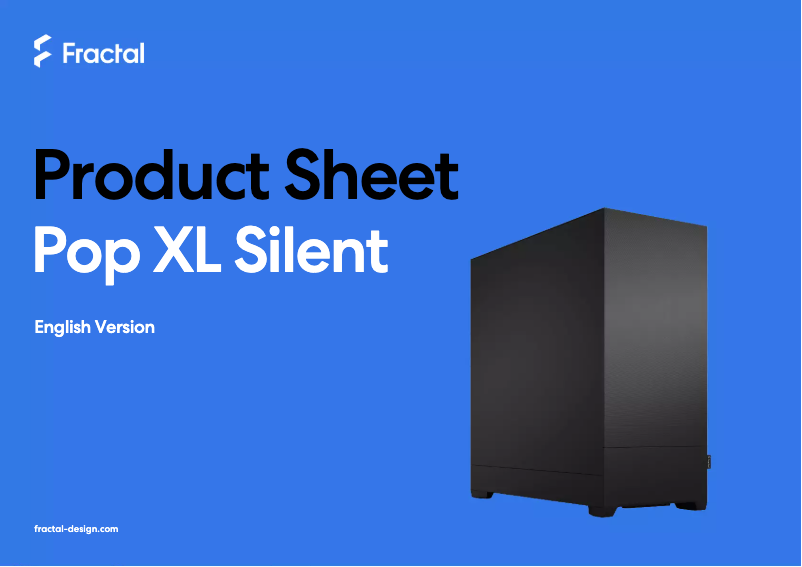 Imagen de la primera página del manual del dispositivo Pop XL Silent