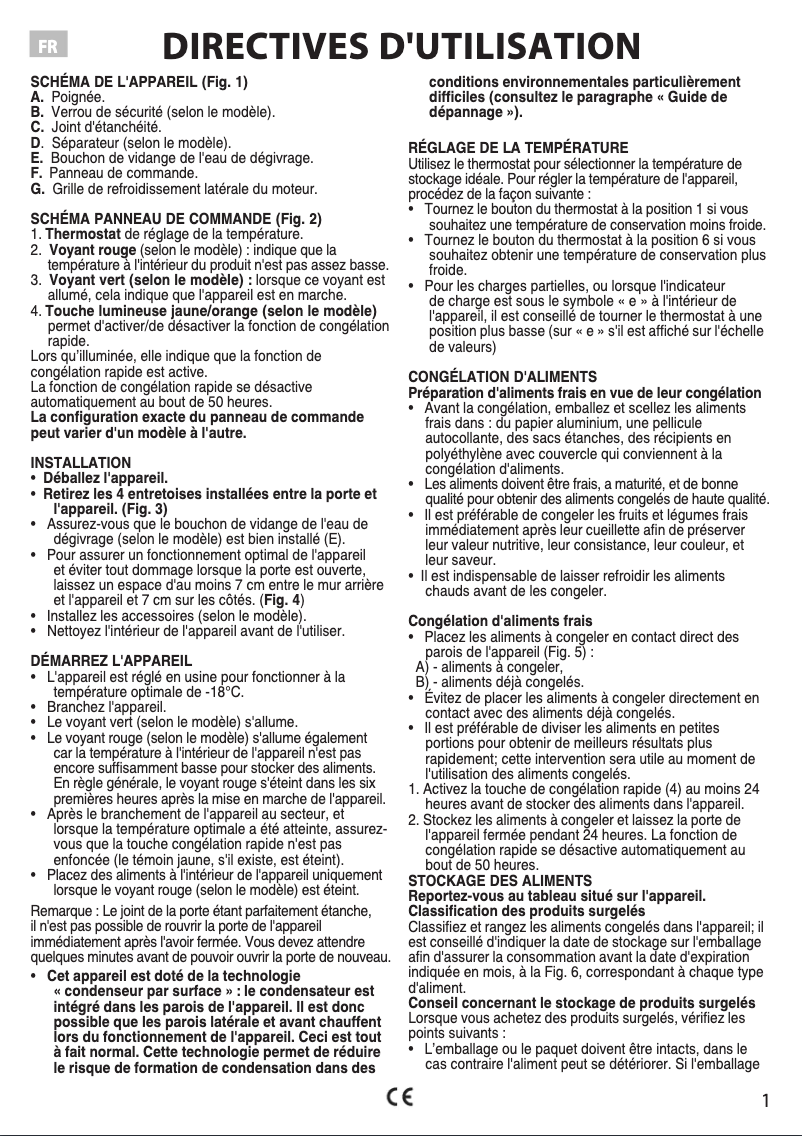 Page 1 de la notice Manuel utilisateur Whirlpool ACO 432