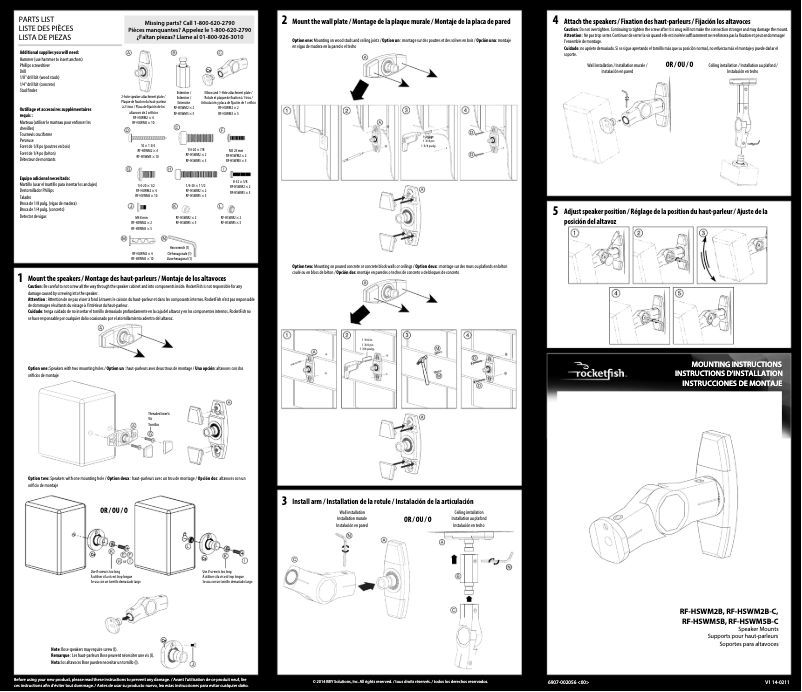 Image de la première page du manuel de l'appareil RF-HSWM2