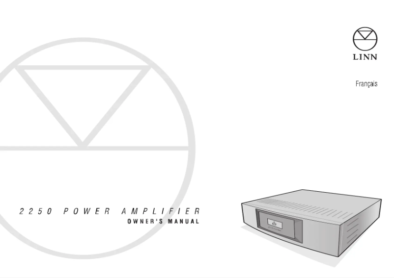 Image de la première page du manuel de l'appareil AV 2250