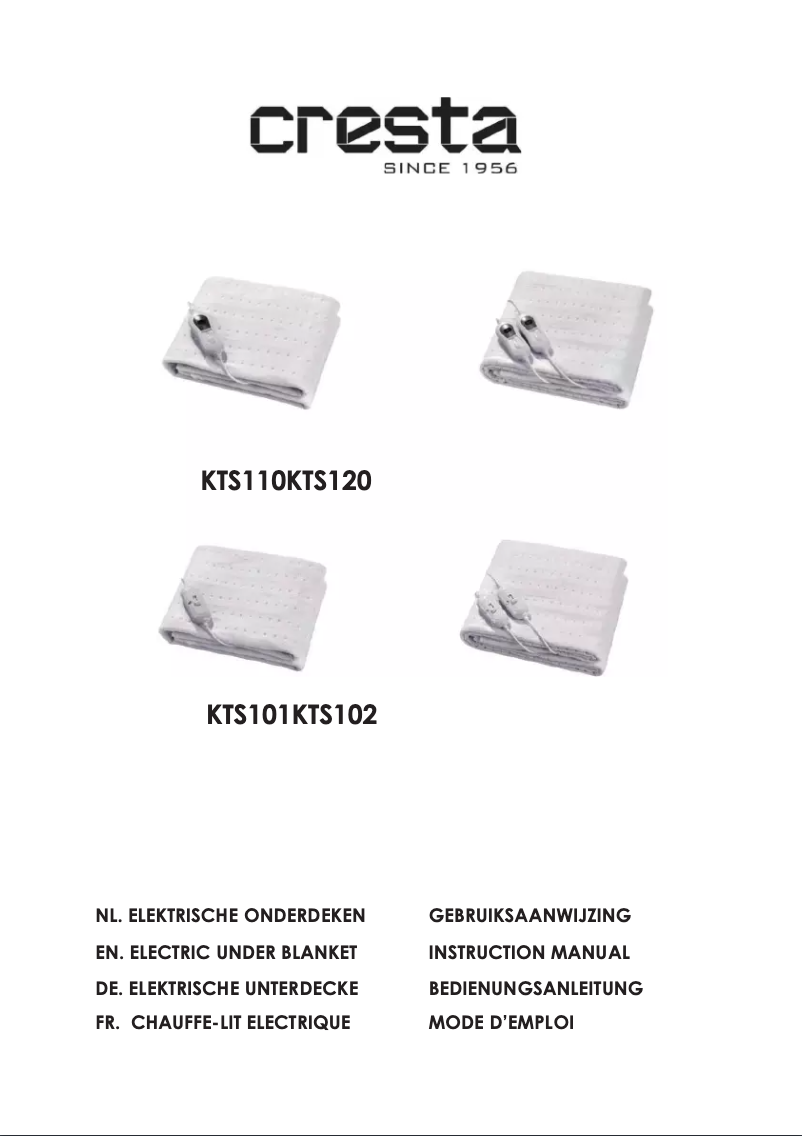 Page n°1 - Manuel utilisateur Cresta KTS 102