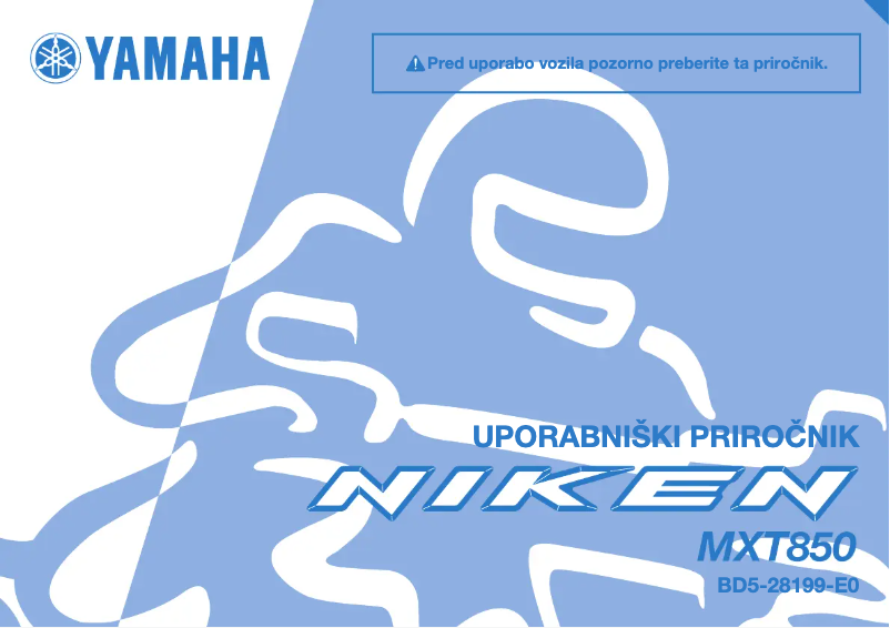 Page 1 de la notice Manuel utilisateur Yamaha NIKEN (2019)