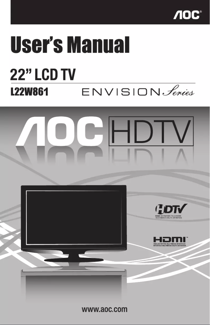 Image de la première page du manuel de l'appareil L22W861