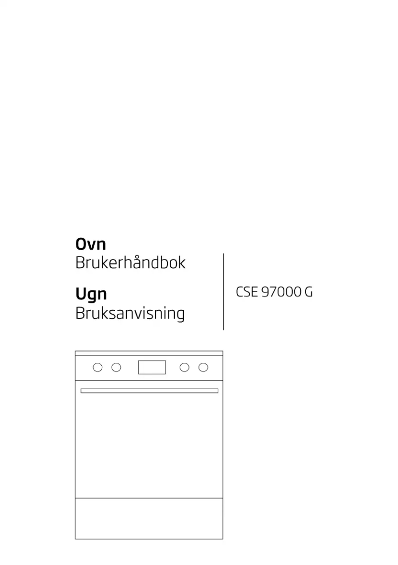 Page n°1 - Manuel utilisateur Beko CSE 97000 GW
