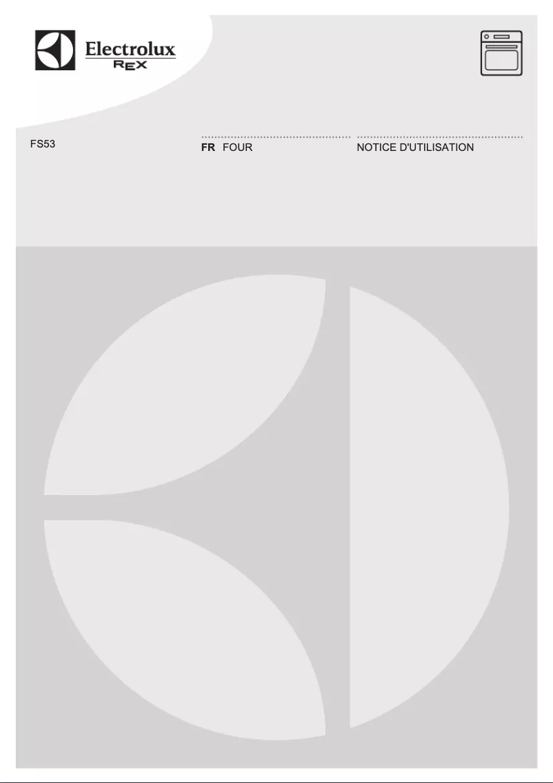 Page n°1 - Manuel utilisateur Electrolux-Rex FS53X