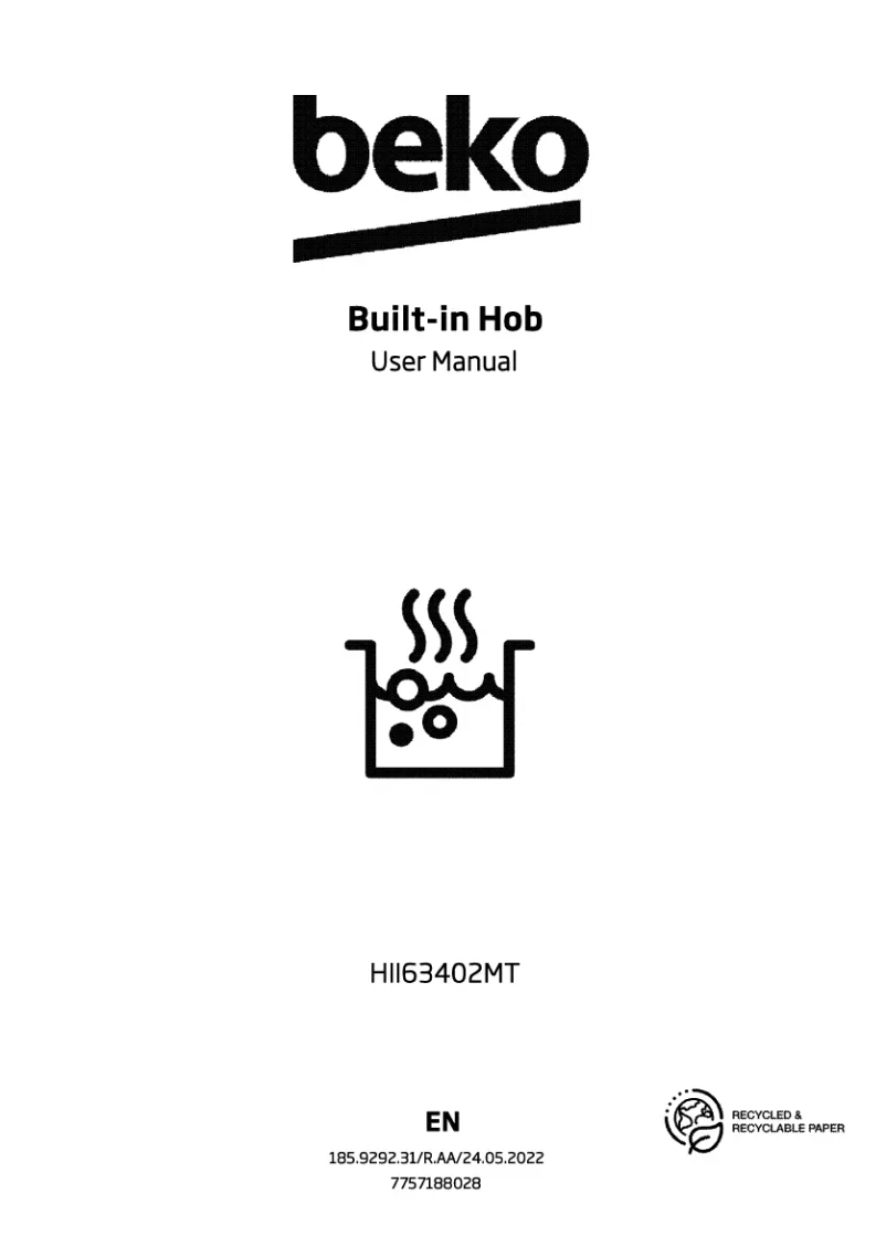 Page 1 de la notice Manuel utilisateur Beko HII63402MT