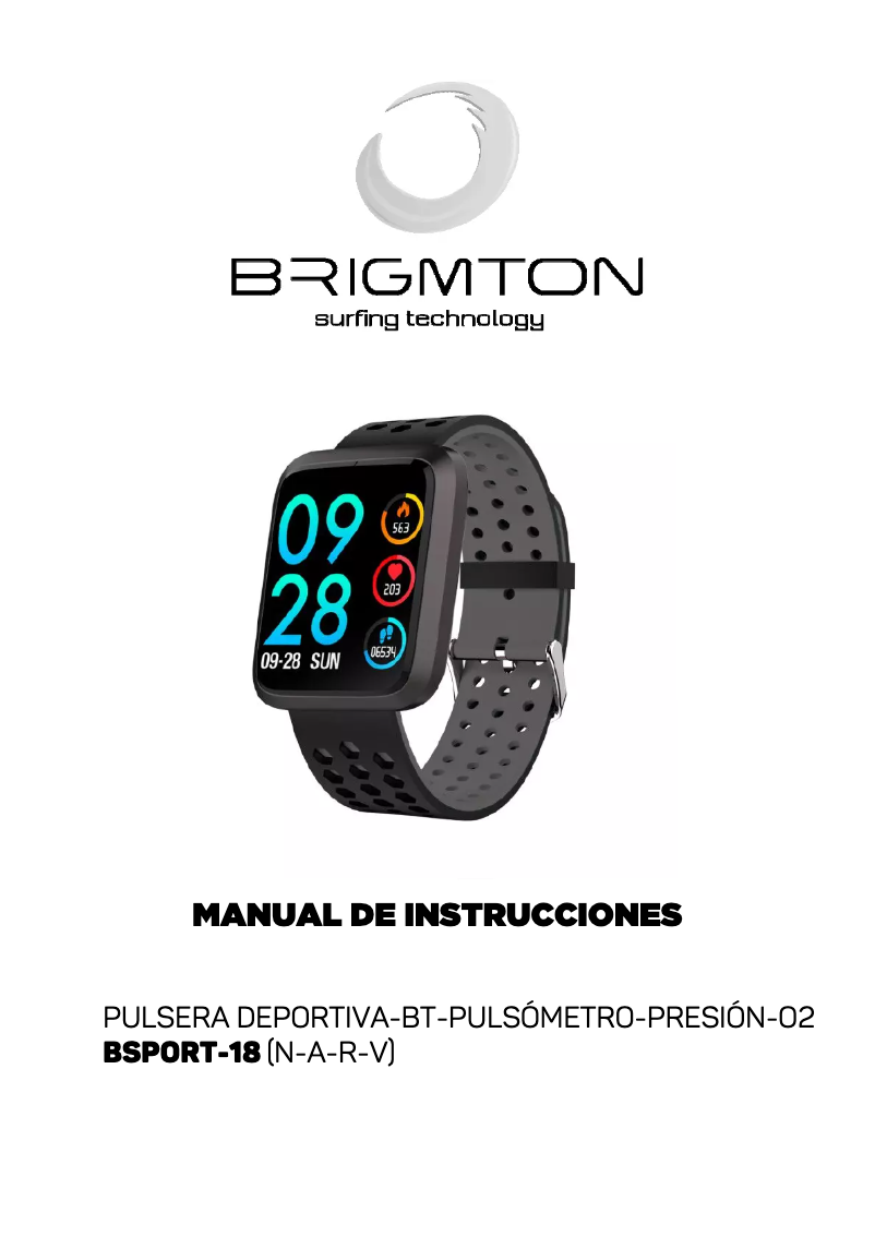 Image de la première page du manuel de l'appareil BSPORT-18-V